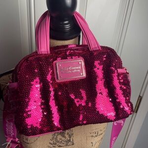 Juicy Couture Fuchsia Sequin Satchel